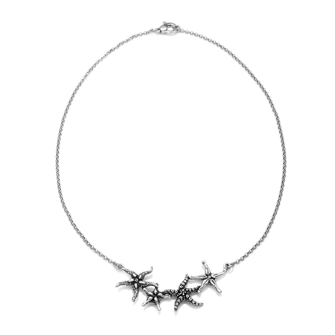 Giovanni Raspini Silver Starfish Swing Necklace - Robert Anthony Jewellers, Edinburgh