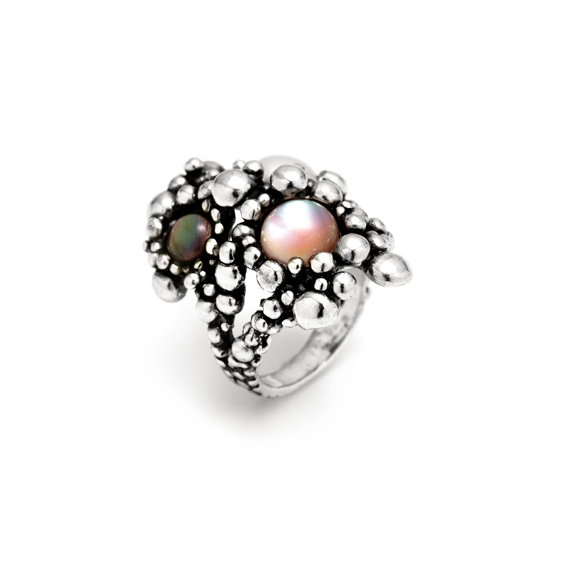 Giovanni Raspini Silver Sunrise Ring - Robert Anthony Jewellers, Edinburgh
