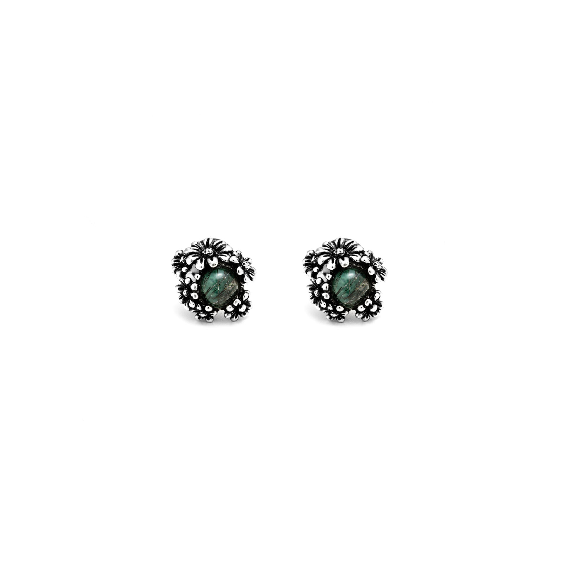 Giovanni Raspini Silver Daisies Garden Stud Earrings - Robert Anthony Jewellers, Edinburgh