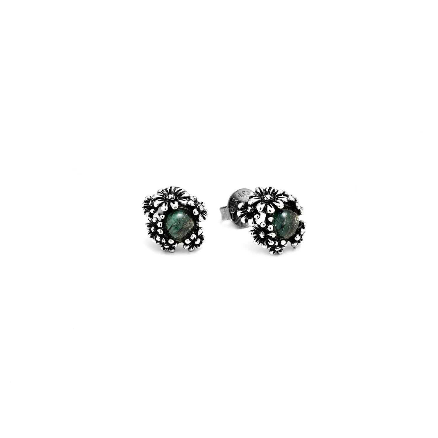 Giovanni Raspini Silver Daisies Garden Stud Earrings - Robert Anthony Jewellers, Edinburgh