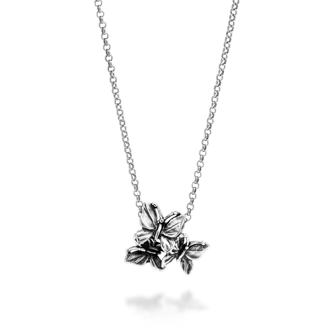 Giovanni Raspini Silver Butterflies Jolie Necklace - Robert Anthony Jewellers, Edinburgh