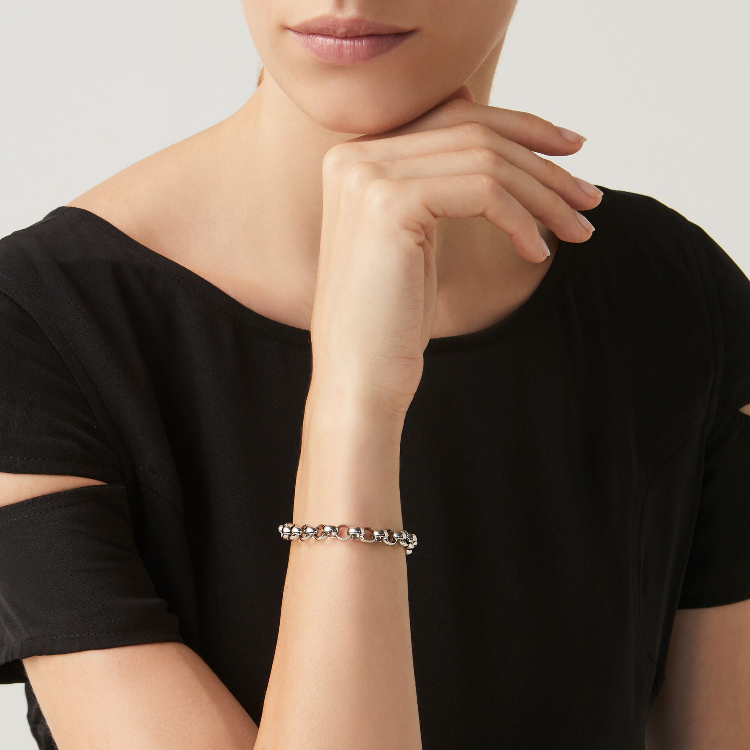 Giovanni Raspini Silver Rolò Bracelet - Robert Anthony Jewellers, Edinburgh