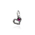 Giovanni Raspini Silver Heart Colour Charm - Robert Anthony Jewellers, Edinburgh