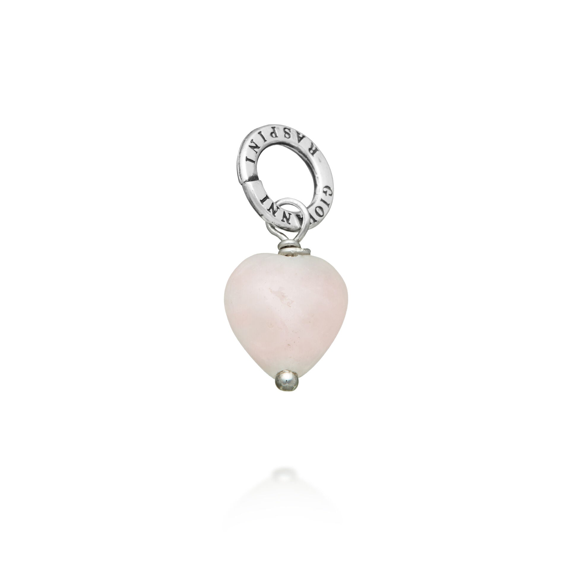 Giovanni Raspini Angelite Pink Quartz Heart Charm - Robert Anthony Jewellers, Edinburgh