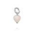 Giovanni Raspini Angelite Pink Quartz Heart Charm - Robert Anthony Jewellers, Edinburgh
