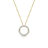 18CT Yellow Gold Diamond Circle Pendant and Chain - Robert Anthony Jewellers, Edinburgh
