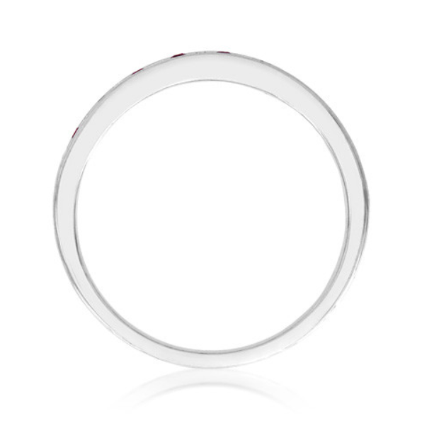 18ct. White Gold Ruby And Diamond Eternity Ring - Robert Anthony Jewellers, Edinburgh