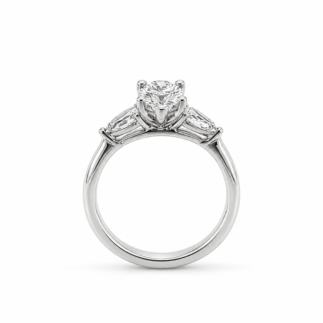 Platinum Lab-Grown Diamond Trilogy Ring