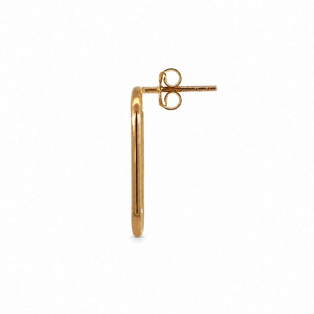 9ct Gold Oval Drop Earrings