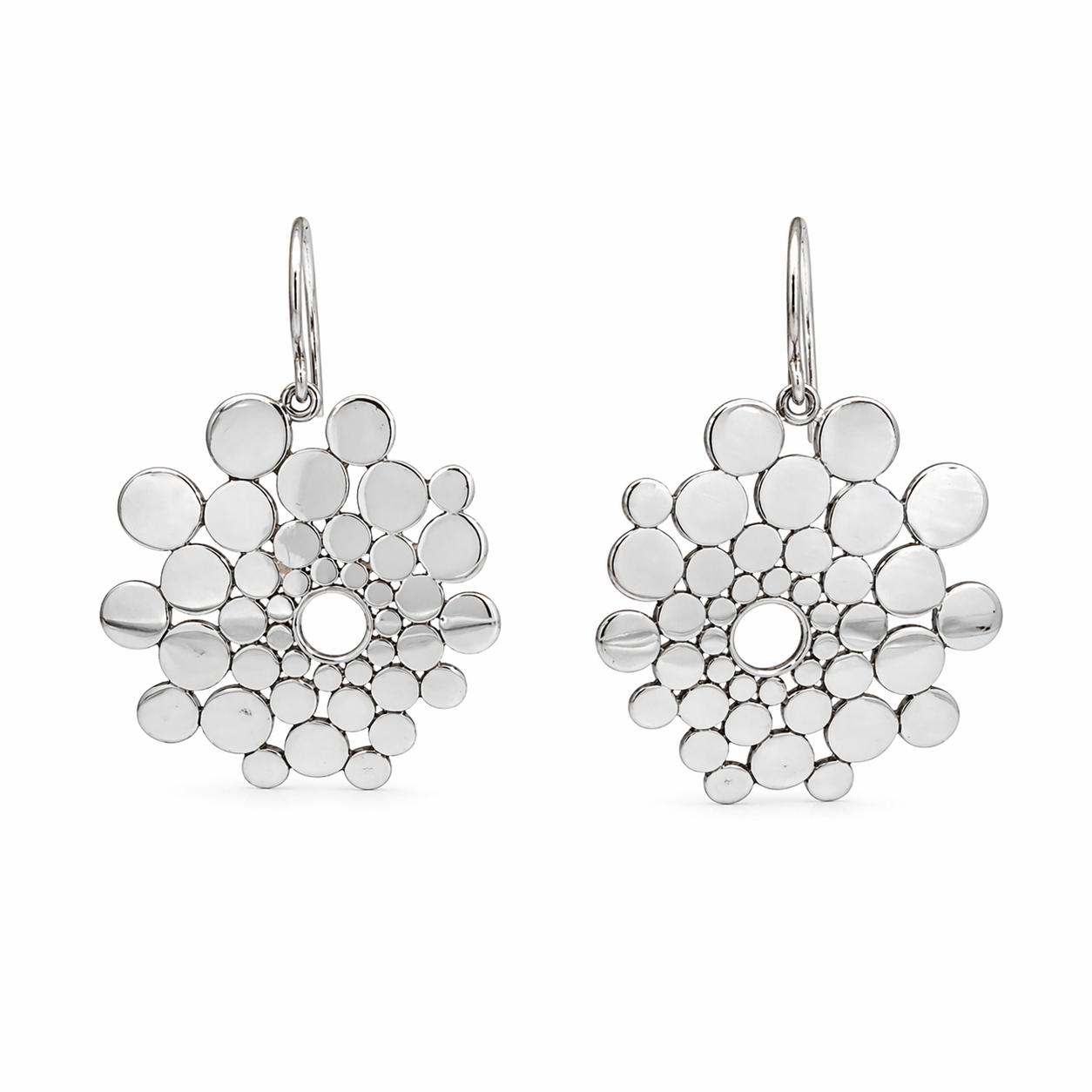 Sterling Silver Bubble Drop Earrings