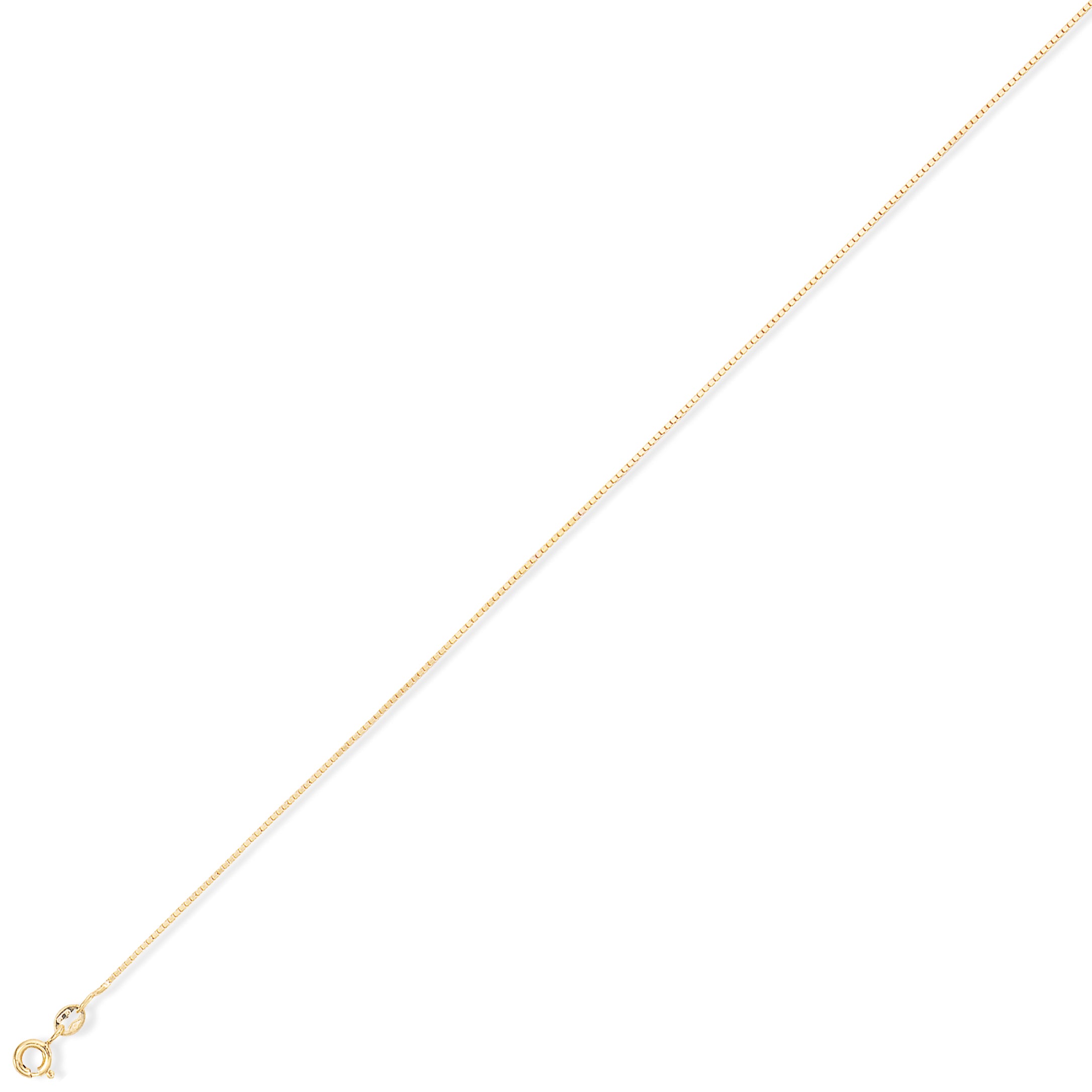 9CT Yellow Gold Box Chain - Robert Anthony Jewellers, Edinburgh