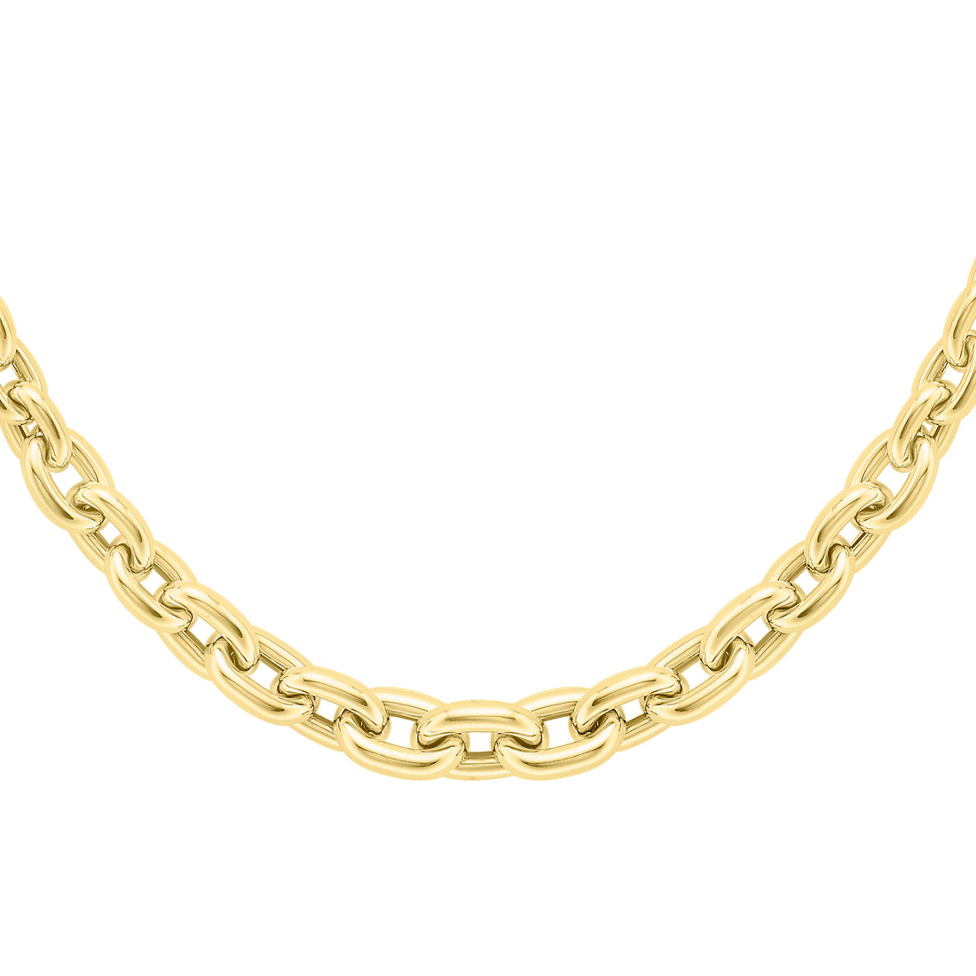 9ct. Yellow Gold Fancy Link Necklace - Robert Anthony Jewellers, Edinburgh