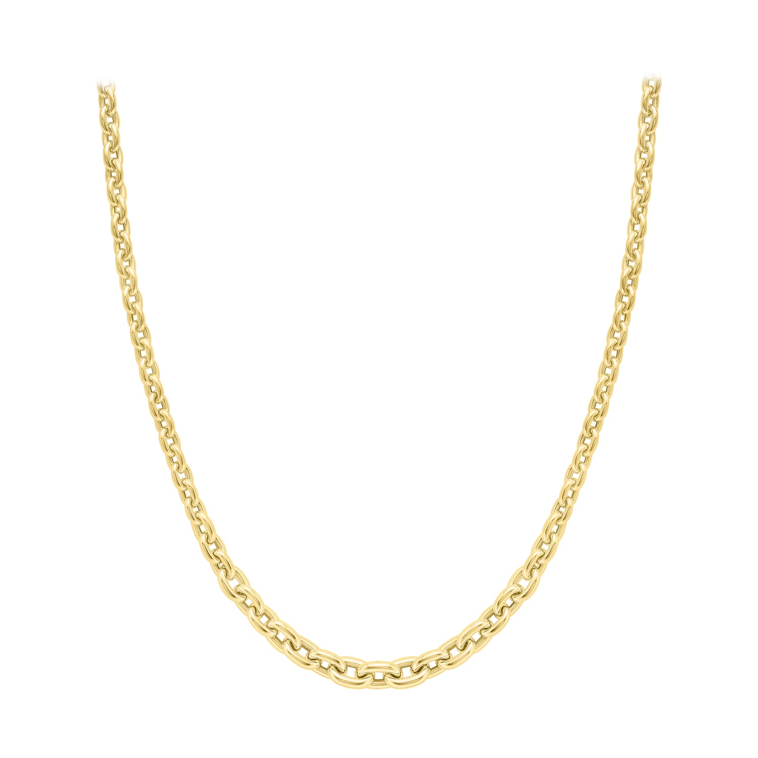 9ct. Yellow Gold Fancy Link Necklace - Robert Anthony Jewellers, Edinburgh