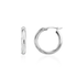 9CT White Gold Twist Hoop Earrings (21mm) - Robert Anthony Jewellers, Edinburgh