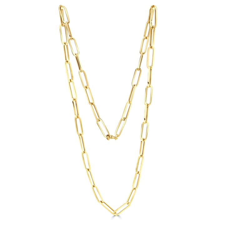 9CT Yellow Gold Paperchain Necklace - Robert Anthony Jewellers, Edinburgh