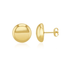 9CT Yellow Gold Polished Button Stud Earrings - Robert Anthony Jewellers, Edinburgh