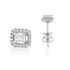 Diamond Baguette Halo Earrings - Robert Anthony Jewellers, Edinburgh