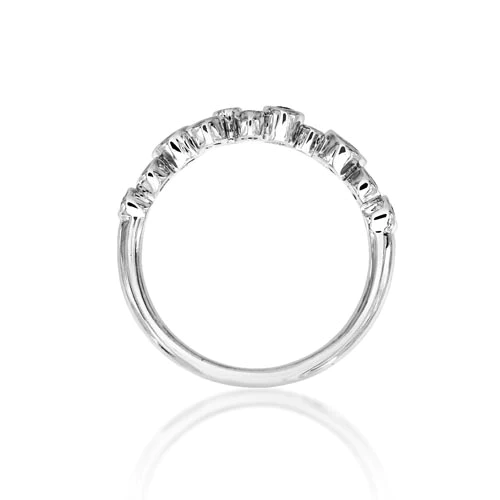 18CT White Gold Diamond Bubble Scatter Eternity Ring - Robert Anthony Jewellers, Edinburgh