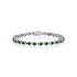 9CT White Gold Diamond and Emerald Tennis Bracelet - Robert Anthony Jewellers, Edinburgh
