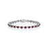 9CT White Gold Diamond and Ruby Tennis Bracelet - Robert Anthony Jewellers, Edinburgh