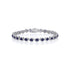 9CT White Gold Diamond and Sapphire Tennis Bracelet - Robert Anthony Jewellers, Edinburgh