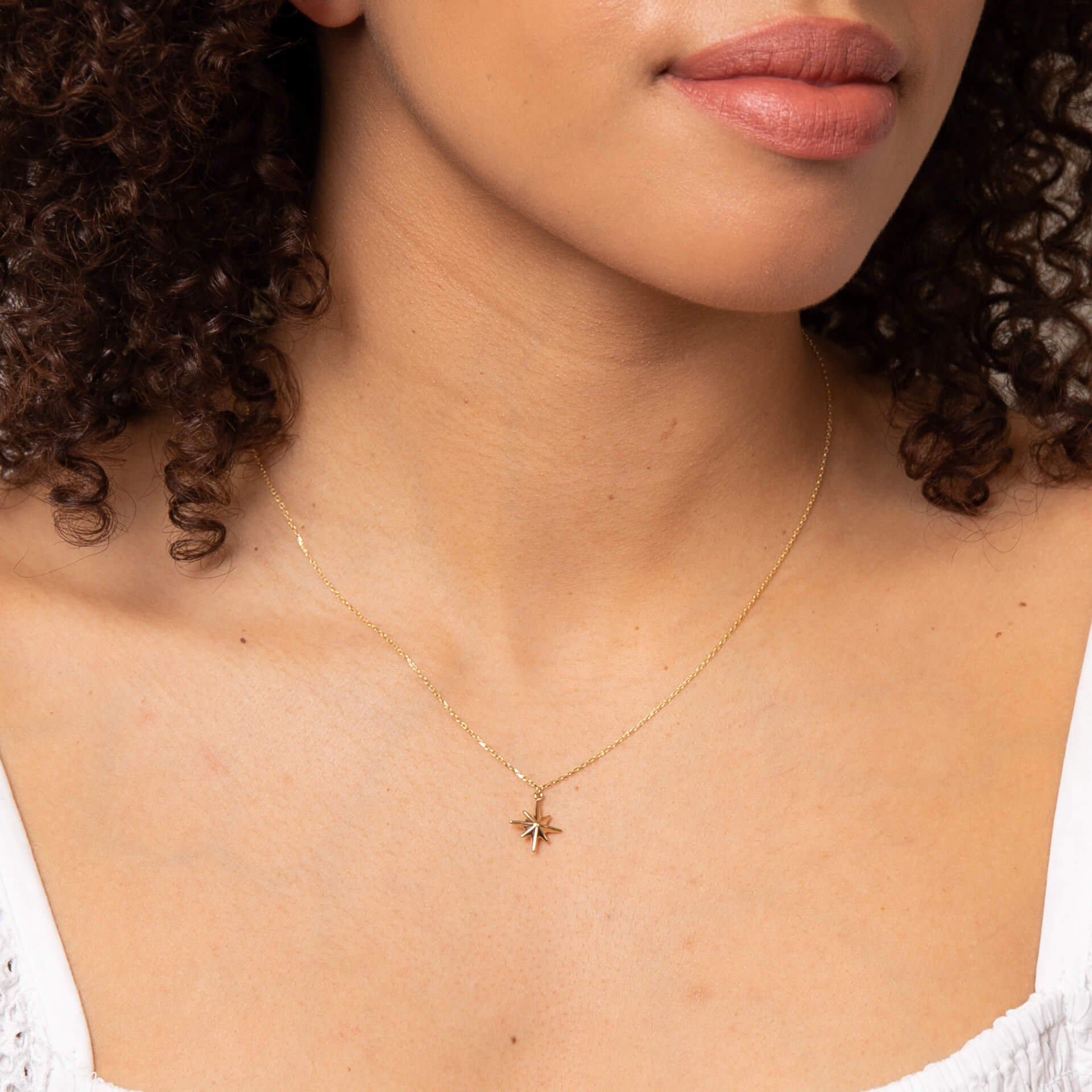 Starburst Necklace in 9ct Yellow Gold - Robert Anthony Jewellers, Edinburgh