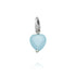 Giovanni Raspini Angelite Blue Heart Charm - Robert Anthony Jewellers, Edinburgh