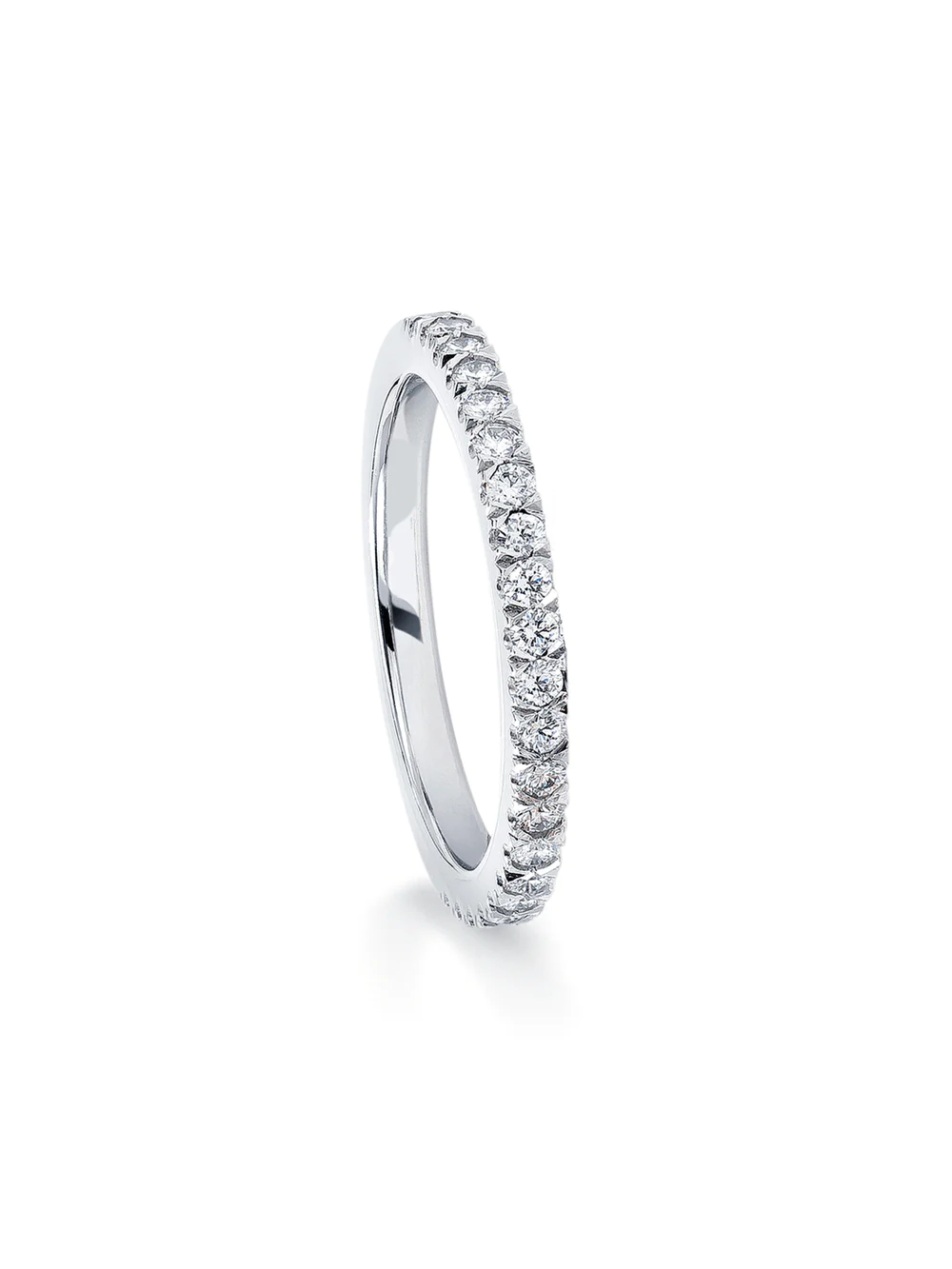 Vintage Diamond Half Hoop Platinum Eternity Ring - Robert Anthony Jewellers, Edinburgh