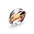 3mm 9CT Three Colour Russian Wedding Band - Robert Anthony Jewellers, Edinburgh