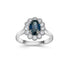 18ct White Gold Sapphire and Diamond Cluster Ring - Robert Anthony Jewellers, Edinburgh