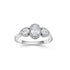 18ct White Gold Oval and Pear Three Stone Diamond Ring - Robert Anthony Jewellers, Edinburgh