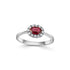 18ct White Gold Ruby and Diamond Cluster Ring - Robert Anthony Jewellers, Edinburgh