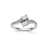 18ct White Gold Two Baguette Diamond Ring - Robert Anthony Jewellers, Edinburgh
