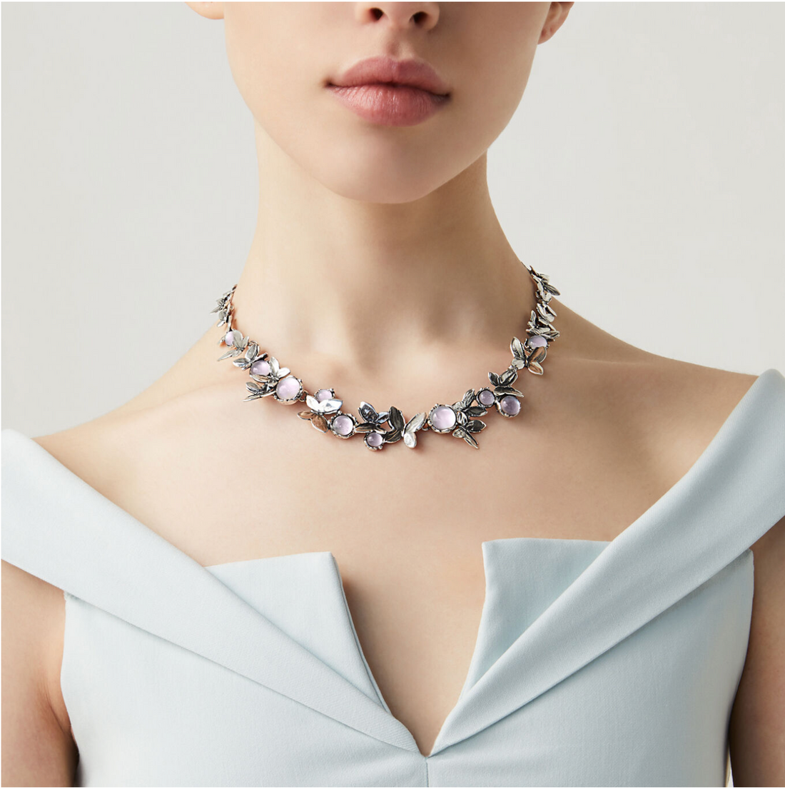 Pink Butterfly Necklace