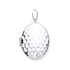 Silver Golf Ball Print Texture/Pattern Oval Locket - Robert Anthony Jewellers, Edinburgh