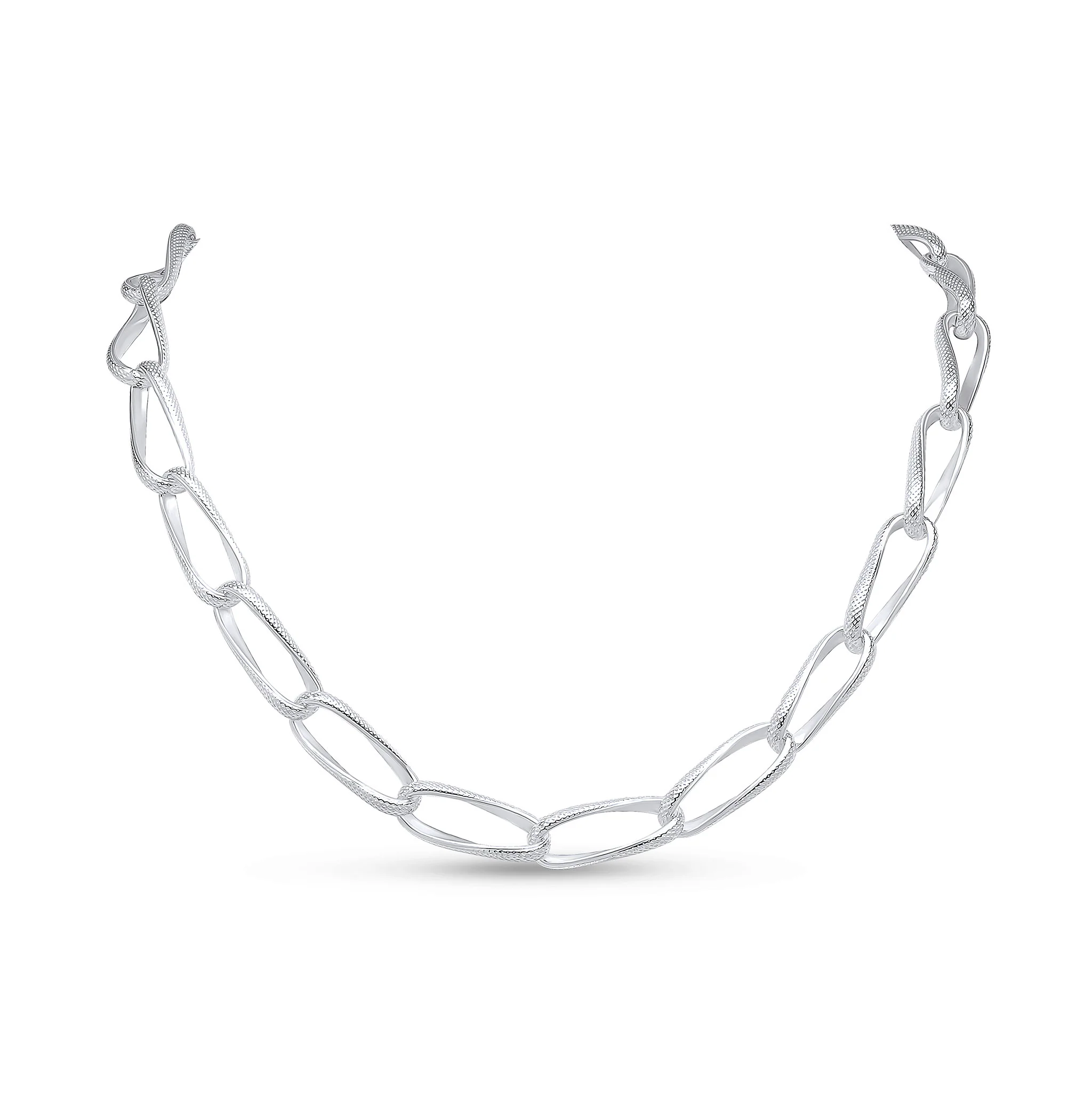 Silver Handmade 10mm Loose Curb Chain or Bracelet - Robert Anthony Jewellers, Edinburgh