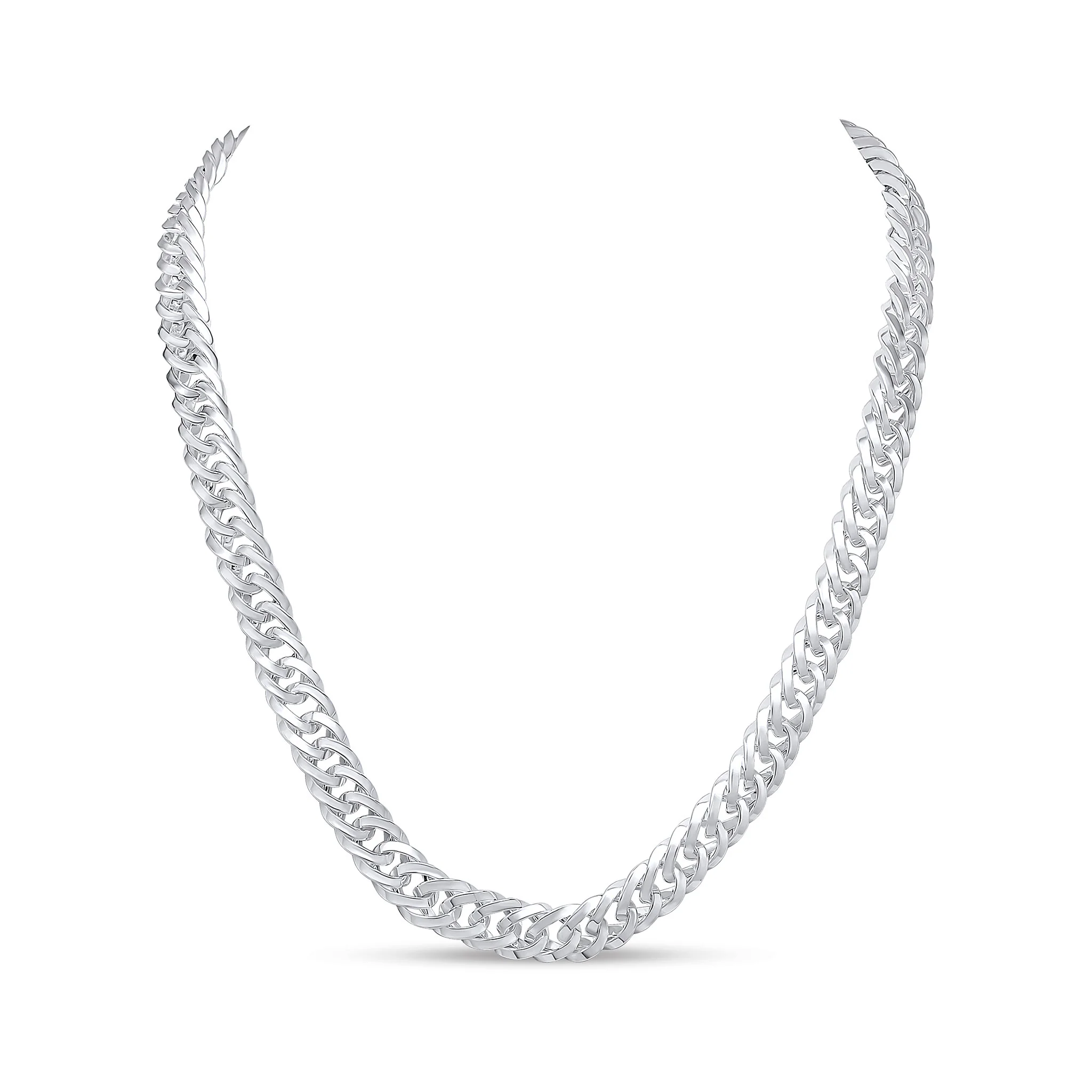 Silver Handmade 10mm Wide Curb Chain or Bracelet - Robert Anthony Jewellers, Edinburgh