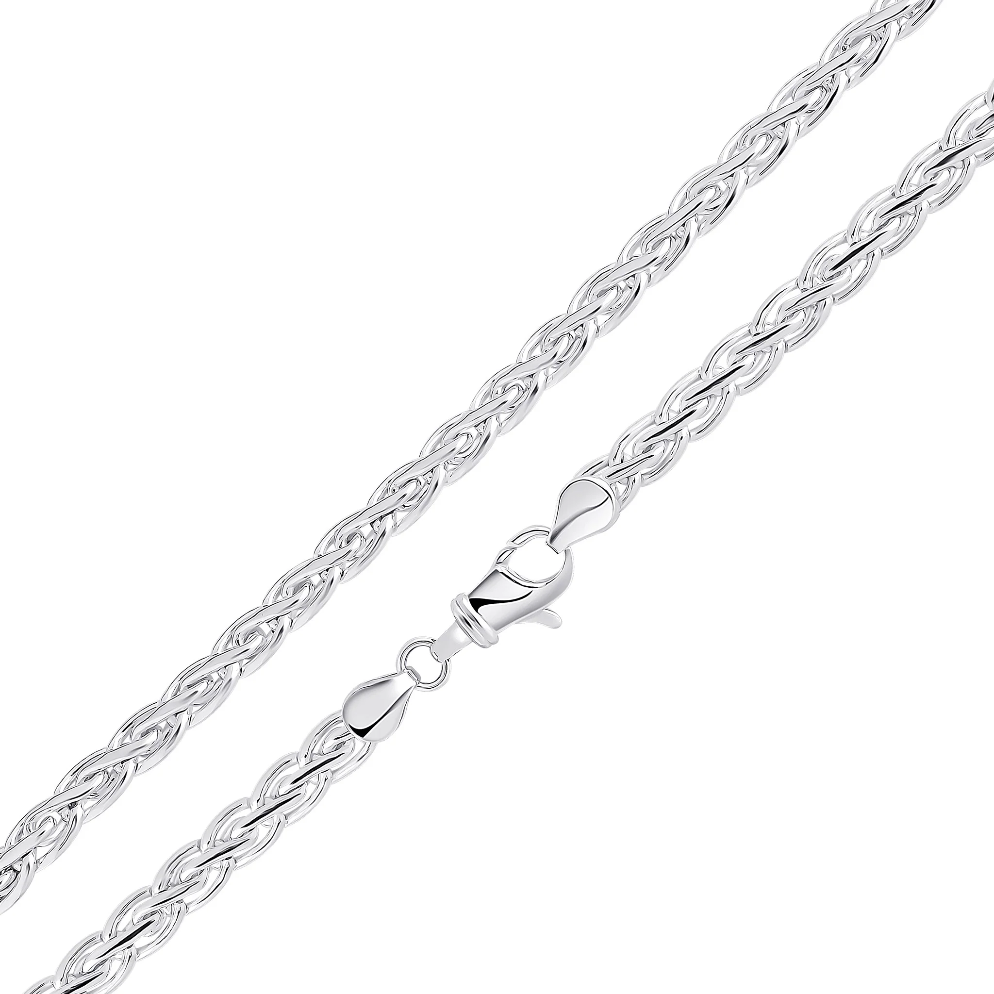 Silver Handmade 7mm Flat Spiga Chain or Bracelet - Robert Anthony Jewellers, Edinburgh