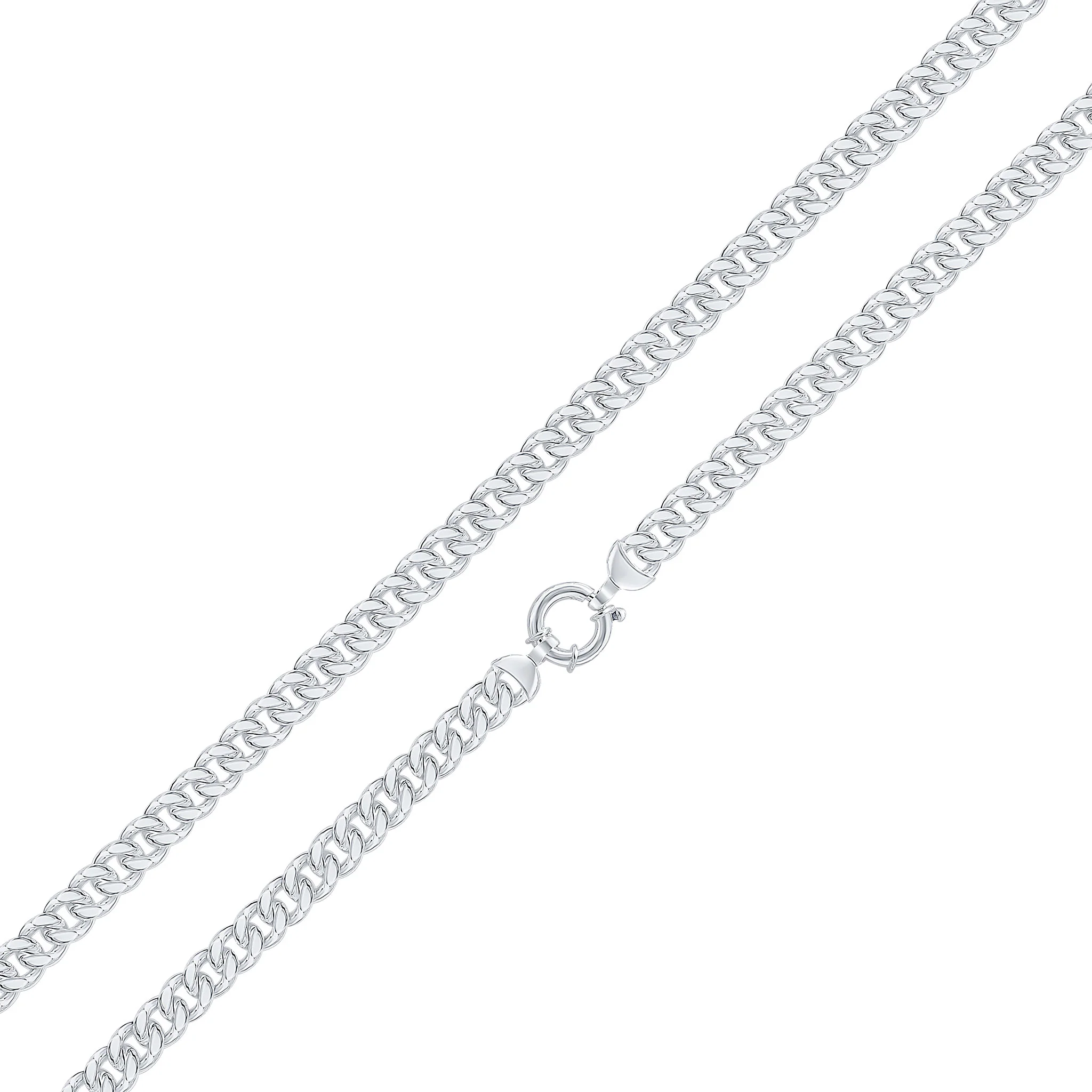 Silver Handmade 9mm Curb Chain or Bracelet - Robert Anthony Jewellers, Edinburgh