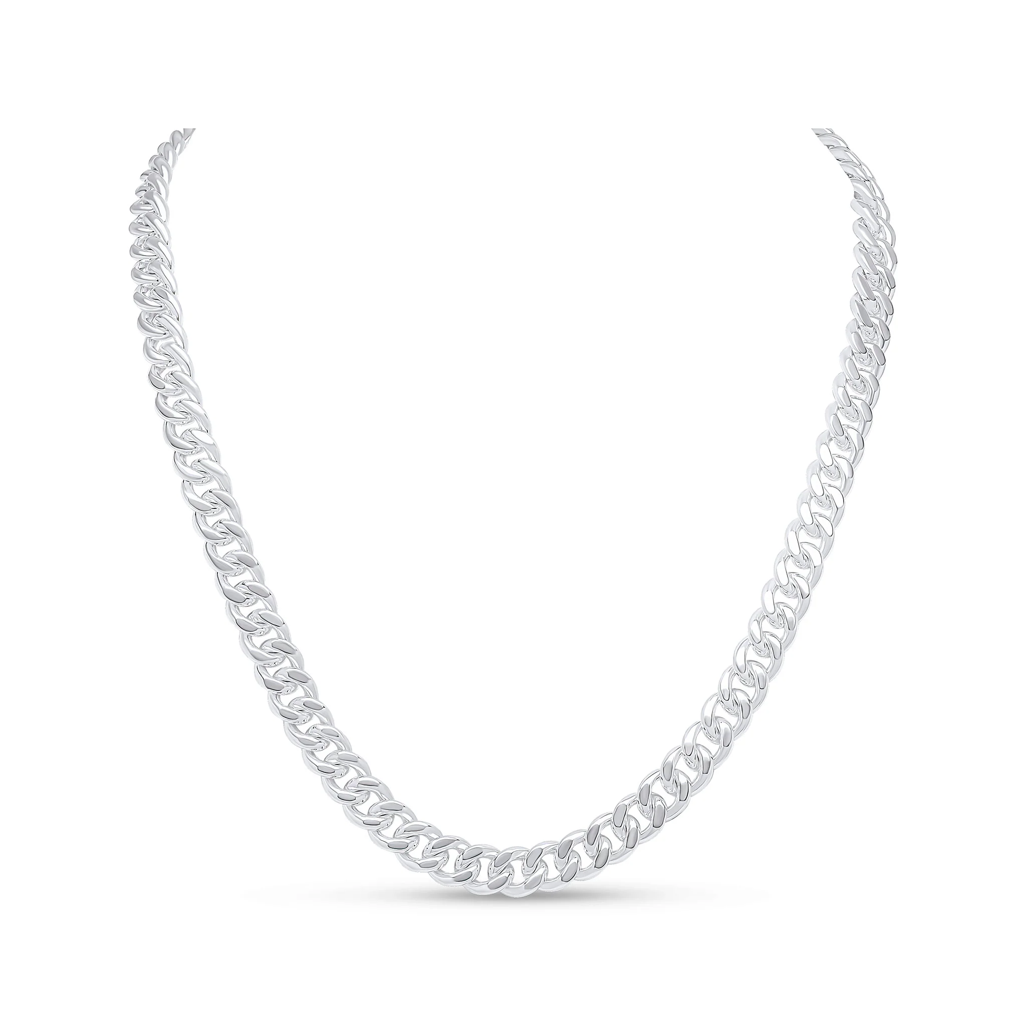 Silver Handmade 9mm Curb Chain or Bracelet - Robert Anthony Jewellers, Edinburgh