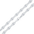 Silver Handmade Oval CZ (Cubic Zirconia) Gate Chain Bracelet - Robert Anthony Jewellers, Edinburgh