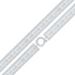 Silver Handmade Oval Curved Box Edge Chain Bracelet — 8&