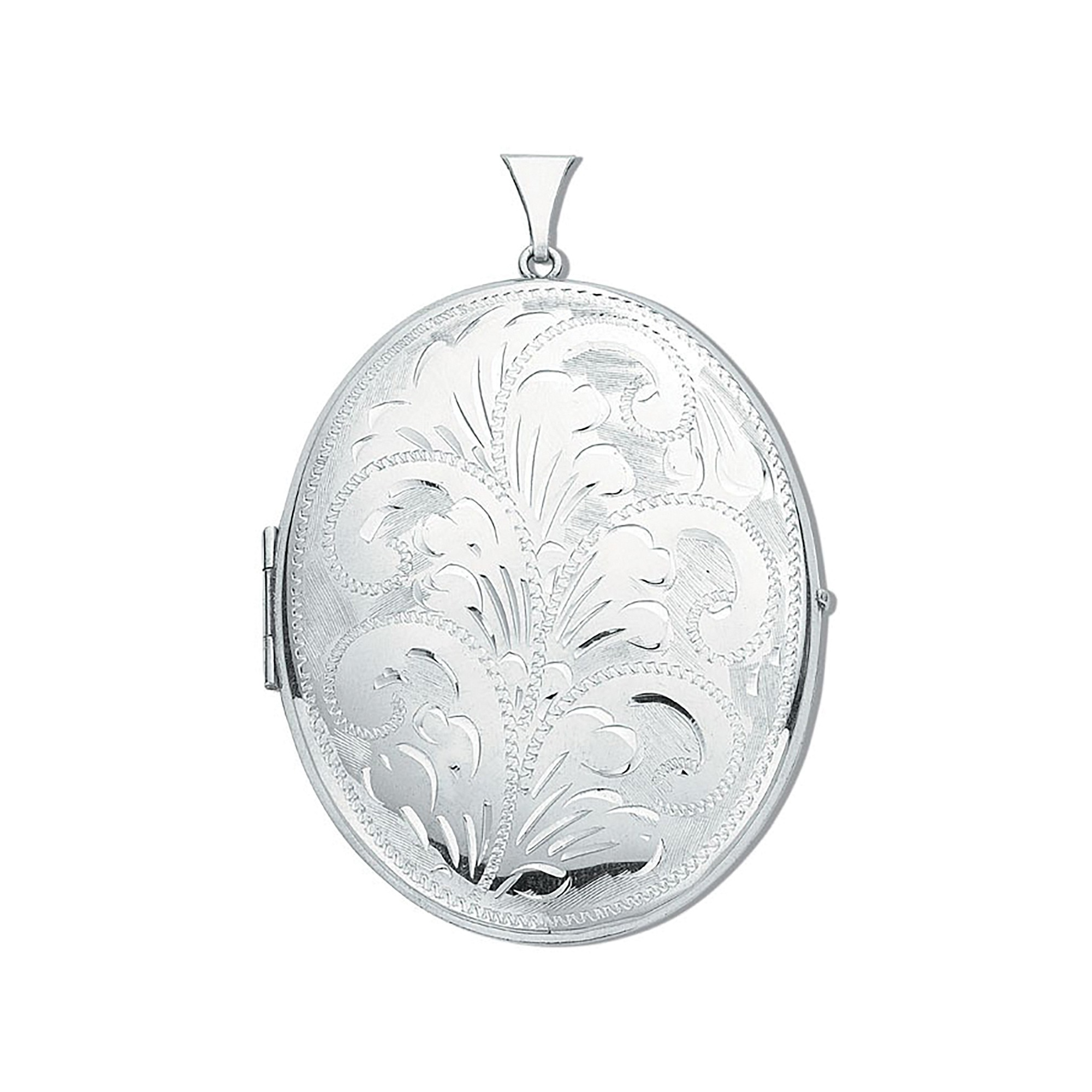 Silver Oval Locket Large 16.6g Robert Anthony Jewellers