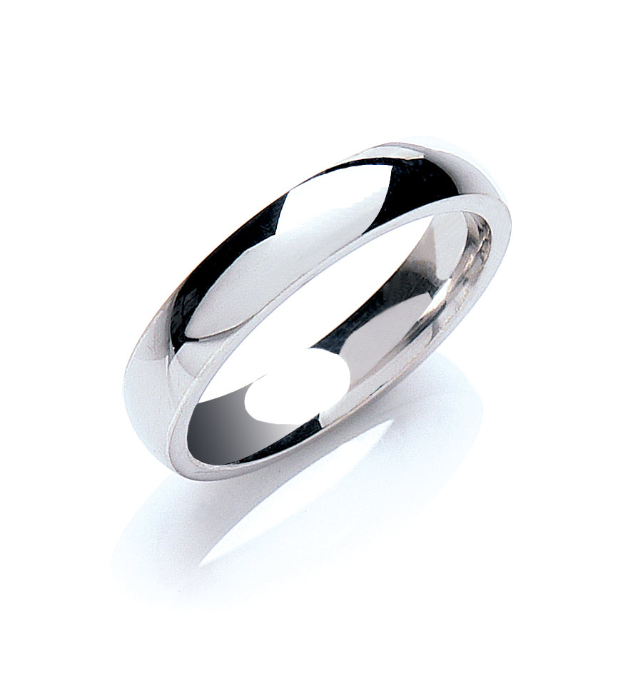 4mm Classic 9ct Traditional Court Shaped Wedding Band