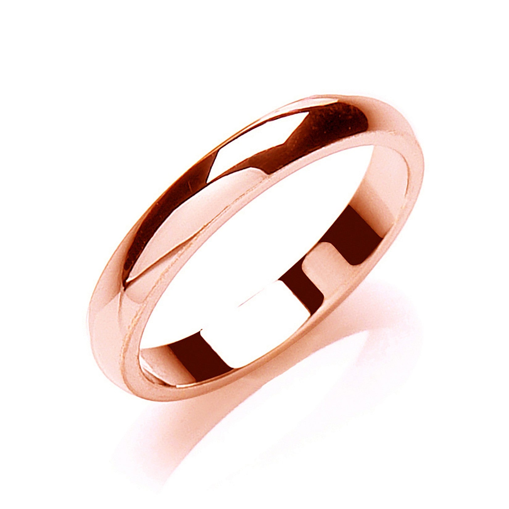 3mm Classic 9ct D-Shaped Wedding Band - Robert Anthony Jewellers, Edinburgh