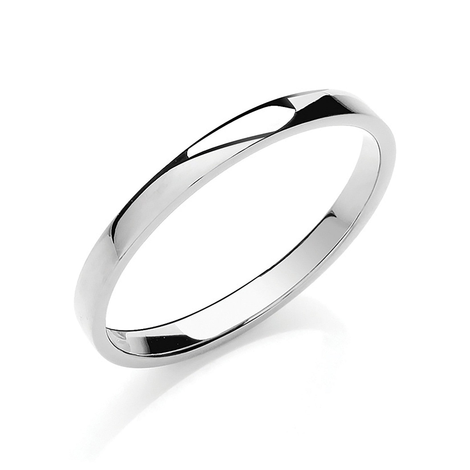 2mm Classic 9ct Soft Court Shaped Wedding Band
