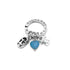Giovanni Raspini Silver Baby Boy First Steps Key Ring - Robert Anthony Jewellers, Edinburgh