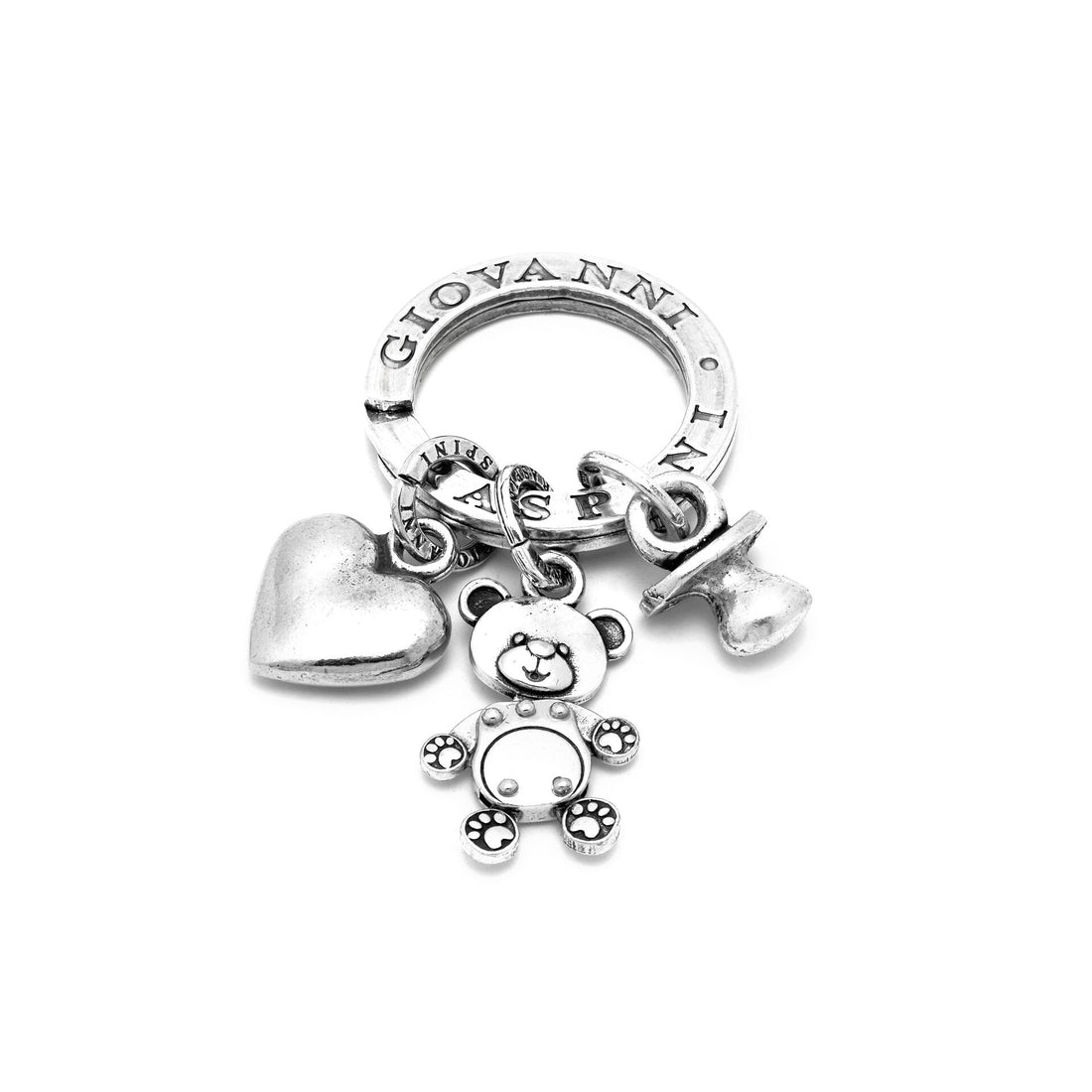 Giovanni Raspini Silver My Baby Key Ring - Robert Anthony Jewellers, Edinburgh