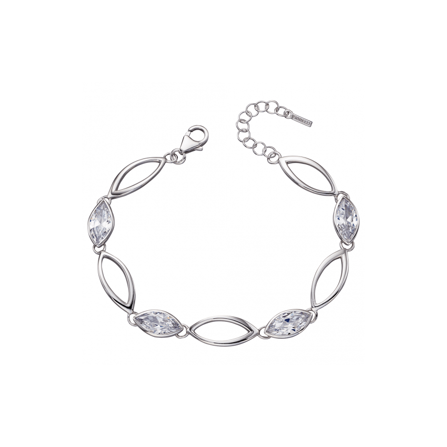 Fiorelli Silver Navette Bracelet - Robert Anthony Jewellers, Edinburgh