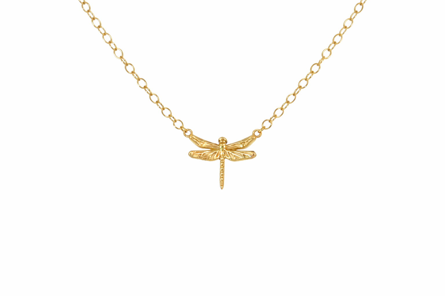 9ct Gold Dragonfly Necklace